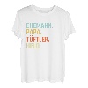 Herren Ehemann Papa Tüftler Held Handwerker Dad Vatertag Spruch T-Shirt
