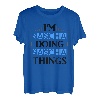 Herren I'm Sascha Doing Sascha Things Vornamen Spruch Geschenk T-Shirt
