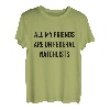 Alle meine Freunde sind auf Federal Watchlists Lustiges Meme Gen Z T-Shirt