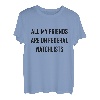 Alle meine Freunde sind auf Federal Watchlists Lustiges Meme Gen Z T-Shirt