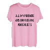 Alle meine Freunde sind auf Federal Watchlists Lustiges Meme Gen Z T-Shirt