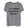 Alle meine Freunde sind auf Federal Watchlists Lustiges Meme Gen Z T-Shirt