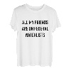 Alle meine Freunde sind auf Federal Watchlists Lustiges Meme Gen Z T-Shirt