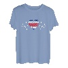 Costa Rica Flagge mit Herzschlag Pride Grunge Costa Rican Flagge T-Shirt