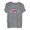 Costa Rica Flagge mit Herzschlag Pride Grunge Costa Rican Flagge T-Shirt