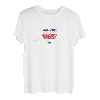 Costa Rica Flagge mit Herzschlag Pride Grunge Costa Rican Flagge T-Shirt