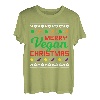 Christmas Vegan Veganer Xmas Santa Weihnachtsmann Geschenk T-Shirt