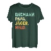 Herren Ehemann Papa Jäger Held Männer Herrentag Vatertag T-Shirt
