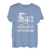Angel Geschenkidee zum Angeln geboren zur Schule gezwungen T-Shirt