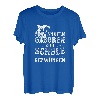 Angel Geschenkidee zum Angeln geboren zur Schule gezwungen T-Shirt