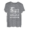 Angel Geschenkidee zum Angeln geboren zur Schule gezwungen T-Shirt