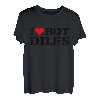 I Love Hot Dilfs Lustiges rotes Herz I Heart Hot Dilfs T-Shirt