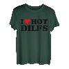 I Love Hot Dilfs Lustiges rotes Herz I Heart Hot Dilfs T-Shirt
