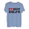 I Love Hot Dilfs Lustiges rotes Herz I Heart Hot Dilfs T-Shirt