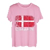 Dänische Flagge T Shirt Vintage Distressed Dänemark T Shirt T-Shirt