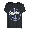 Herren Papitän | Papa und Kapitän Lustiges Anker Motiv Vatertag T-Shirt