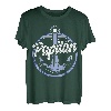 Herren Papitän | Papa und Kapitän Lustiges Anker Motiv Vatertag T-Shirt