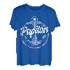 Herren Papitän | Papa und Kapitän Lustiges Anker Motiv Vatertag T-Shirt
