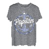 Herren Papitän | Papa und Kapitän Lustiges Anker Motiv Vatertag T-Shirt