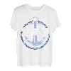 Herren Papitän | Papa und Kapitän Lustiges Anker Motiv Vatertag T-Shirt