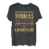Herren Thomas Vorname Personalisiert Geschenk Papa Vater Männer T-Shirt