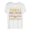 Herren Thomas Vorname Personalisiert Geschenk Papa Vater Männer T-Shirt