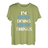 Herren I'm David Doing David Things Vornamen Spruch Geschenk T-Shirt