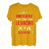 Herren Apero T-Shirt, Humor, Herren, Mec Simple Drone FPV, Freizeit T-Shirt