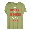 Herren Apero T-Shirt, Humor, Herren, Mec Simple Drone FPV, Freizeit T-Shirt