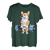 Corgi Gewichtheben, lustiges Kreuzheben, für Herren, Fitness, Fitnessstudio, Workout T-Shirt