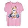 Corgi Gewichtheben, lustiges Kreuzheben, für Herren, Fitness, Fitnessstudio, Workout T-Shirt
