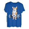 Corgi Gewichtheben, lustiges Kreuzheben, für Herren, Fitness, Fitnessstudio, Workout T-Shirt