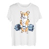 Corgi Gewichtheben, lustiges Kreuzheben, für Herren, Fitness, Fitnessstudio, Workout T-Shirt