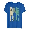 Herren Best Dad Ever Vater mit 2 Kinder Ehemann zweifacher Papa T-Shirt