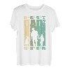 Herren Best Dad Ever Vater mit 2 Kinder Ehemann zweifacher Papa T-Shirt