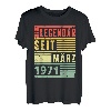 Legendär seit März 1971 52. Geburtstag Vintage T-Shirt