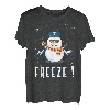 Police Cop Schneemann Freeze Polizist Polizei Weihnachten T-Shirt