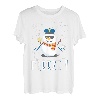 Police Cop Schneemann Freeze Polizist Polizei Weihnachten T-Shirt