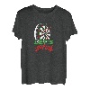 Lets Play Dartscheibe Dartspieler Bullseye Arrow T-Shirt