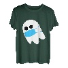 Halloween Geist mit Maske - Gespenst Mundschutz Monster Süß T-Shirt