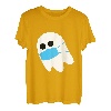 Halloween Geist mit Maske - Gespenst Mundschutz Monster Süß T-Shirt
