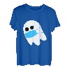 Halloween Geist mit Maske - Gespenst Mundschutz Monster Süß T-Shirt