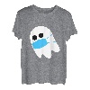 Halloween Geist mit Maske - Gespenst Mundschutz Monster Süß T-Shirt