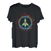 Friedenszeichen Grafik T-Shirt - Peace Sign Hippie Retro Tee T-Shirt