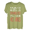 Geburtstag 40 Jahre Geschenkidee, originell, lustig, Mann und Frau T-Shirt