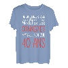 Geburtstag 40 Jahre Geschenkidee, originell, lustig, Mann und Frau T-Shirt