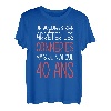 Geburtstag 40 Jahre Geschenkidee, originell, lustig, Mann und Frau T-Shirt