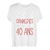 Geburtstag 40 Jahre Geschenkidee, originell, lustig, Mann und Frau T-Shirt