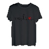 Herren Herzschlag Vater Sohn Tochter 2021 Heartbeat Dad Child Herz T-Shirt
