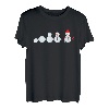 Schneemann Evolution Christmas Santa Nikolaus Xmas Geschenk T-Shirt